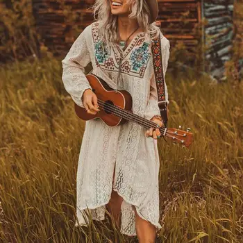 

Mossha Long sleeve summer cover-ups Sexy beach dress Embroidered cover up saida de beach Lace sexy beach wear Bathing suit 2019