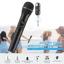 2018 ELEGIANT беспроводной bluetooth UHF беспроводной микрофон перезаряжаемые USB приемник караоке видео системы