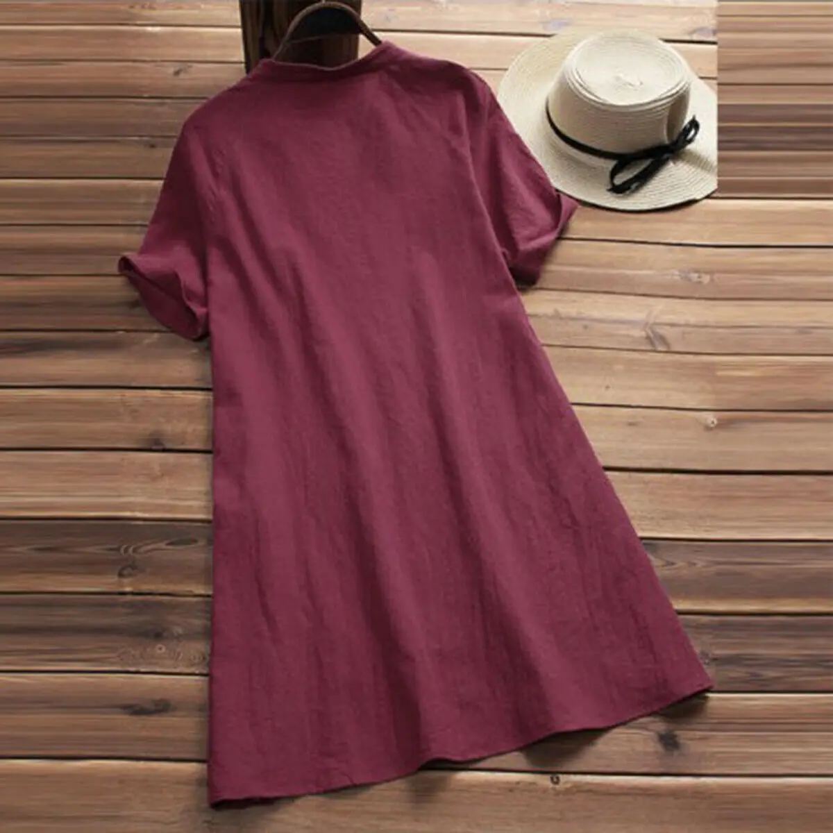 Plus Size Women Summer Short Sleeve Shirt Dress Ladies Casual Loose Solid Button Mini Dresses Plus Size Women Summer Short Sleeve Shirt Dress Ladies Casual Loose Solid Button Mini Dresses