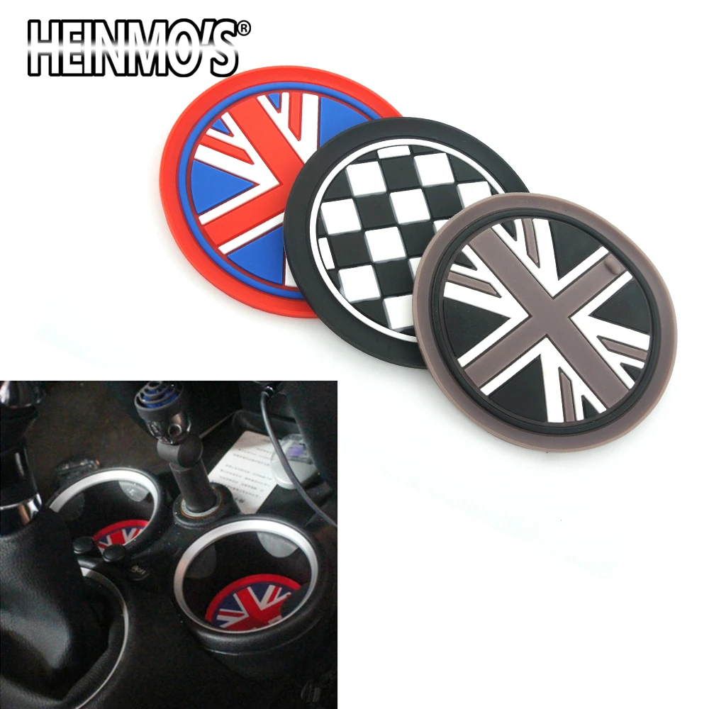 

For MINI Cooper S One Clubman Countryman R50 R53 R55 R56 R60 Car Sticker Accessories Water Cup Holder Mat For MINI F56 F54 F60