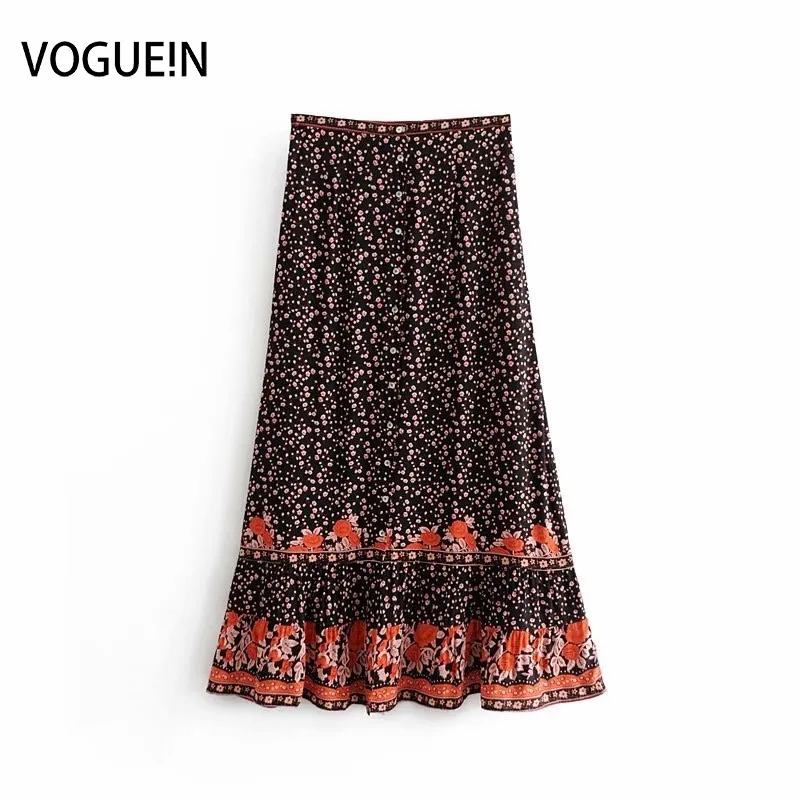 button down maxi skirt
