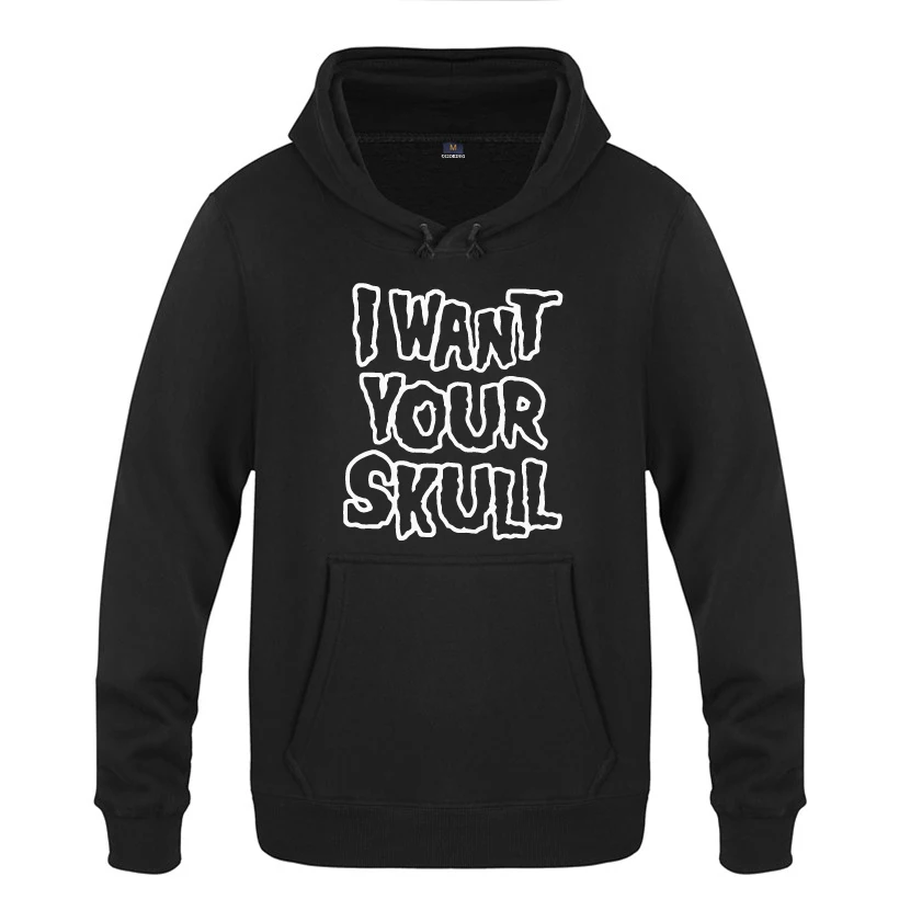 Misfits I Want Your Skull креативные толстовки для мужчин 2018 Мужской флисовый пуловер с