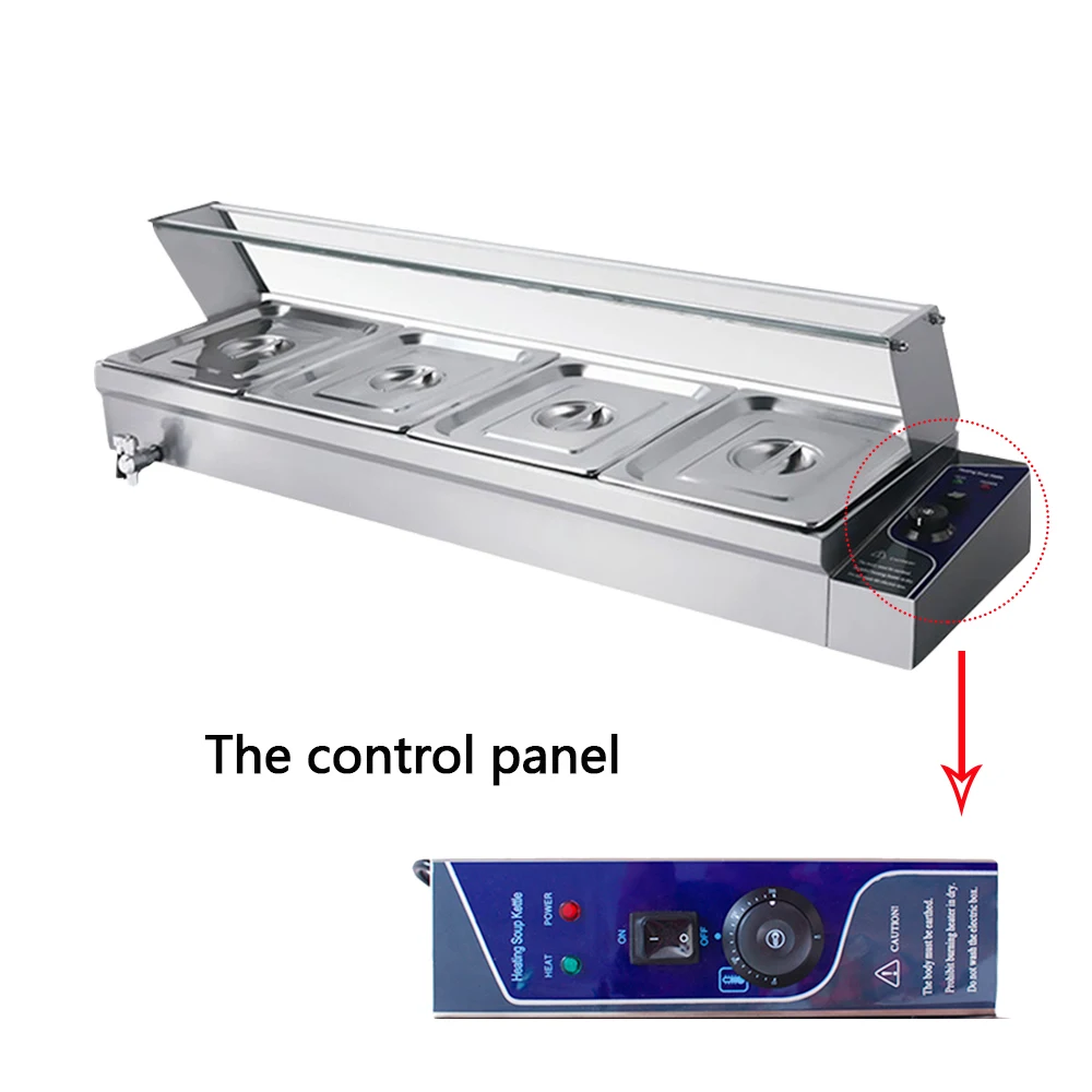 

Table Top 4 Tanks Electric Bain Marie For Commercial Soup Pool Kitchen Buffet Tray Equipment Table Top Keep Warmer Machine