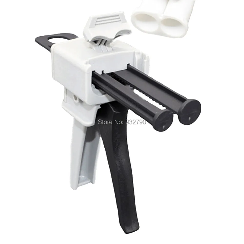 

50ml 1:1 2:1 Dispensing Gun 2-part Glue Gun Manual Applicator Epoxy Resin Mix Acrylic Structural Adhesive Guns Mixing Dispenser