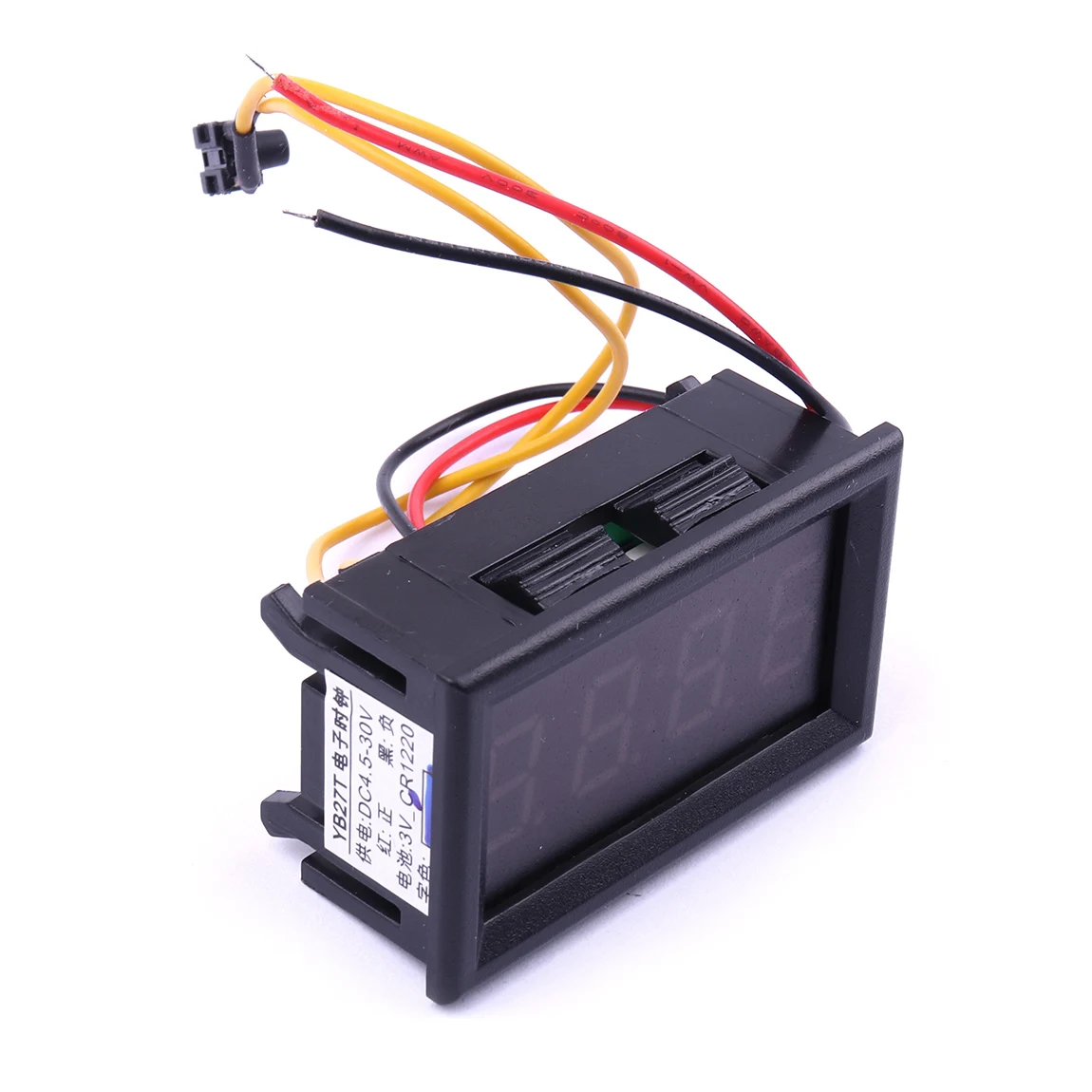

1pcs Red/Blue Color LED Display Backup Battery CR1220 DC4.5-30 LED Hour Meter/Digital Clock with Reverse Polarity Protection