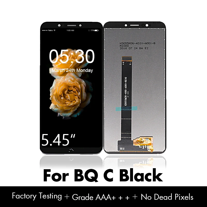 

for BQ Aquaris C LCD Touch Screen Display for BQ C Digitzer Assembly Pantalla Tactil for BQ C LCD Black/White Free Shipping