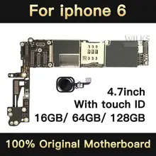 100% полностью разблокированная материнская плата для iphone 6 4 7