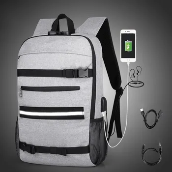 

LIKETHIS 2019 Backpack School Bag For Laptop 15.6 Inch Travel Bag For Sport Skateboard Large Capacity Backpack Male Mochila B306