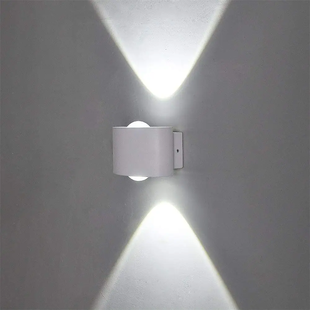 

Modern Wall Light Waterproof 6W LED Aluminum Wall Sconce IP65 AC85V-265V Wall Mounted Indoor Outdoor Lighting Lamp