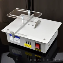 Настольная мини-пила ручной работы, деревообрабатывающая скамейка, DIY хобби, модель, режущий инструмент, 3800 об/мин с адаптером питания, HSS пильный диск
