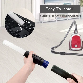 

Vacuum Cleaner Dust Dirt Remover Universal Attachment Interface Tool for Air Vent Keyboard Drawer Plant Dust Cleaning