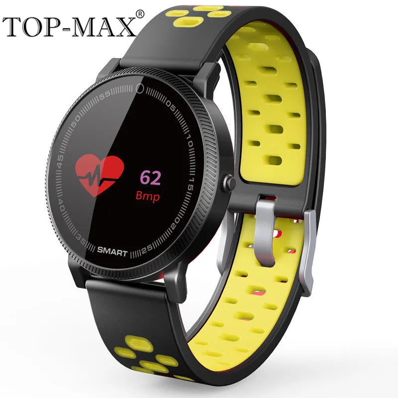 

TOP-MAX Color Screen F4 Smart Watch Heart Rate Blood Pressure Monitor Message Push Call Reminder Smartwatch With Remote Camera