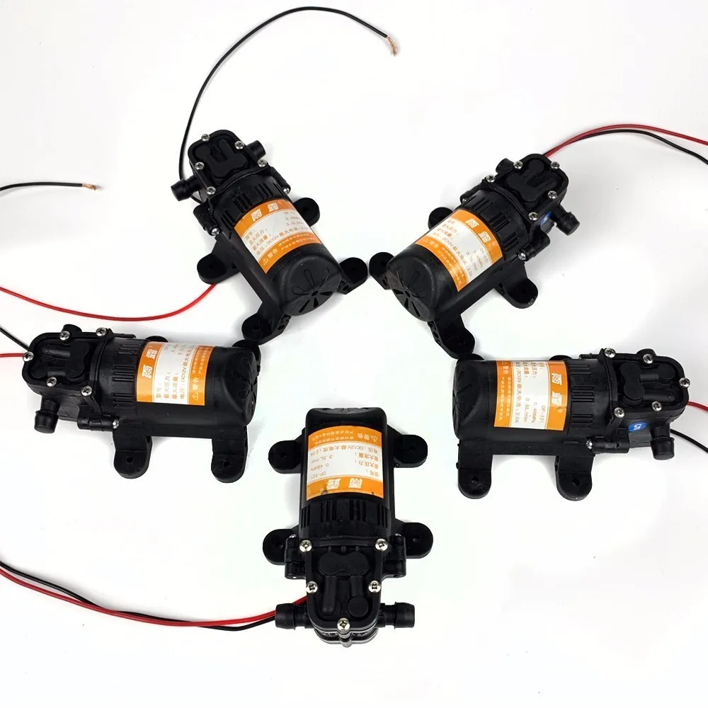 Сельскохозяйственный Электрический водяной насос прочный Dc 12 v 70psi 3 5 л/мин Черный