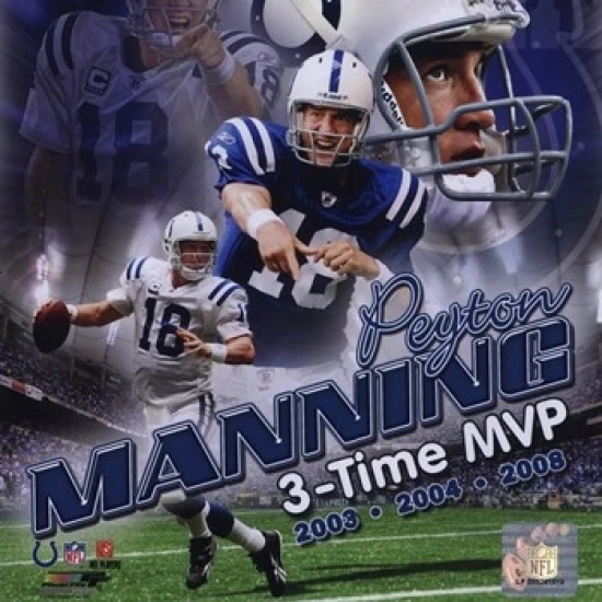 Peyton Manning 3 X MVP Portrait Plus Спортивная фотография (8x10)|Таблички и знаки| |