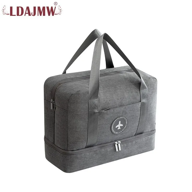 

User-friendly Design For Men And Women Dry And Wet Separation Multi-function Large Capacity Solid Color Waterproof Travel Bag