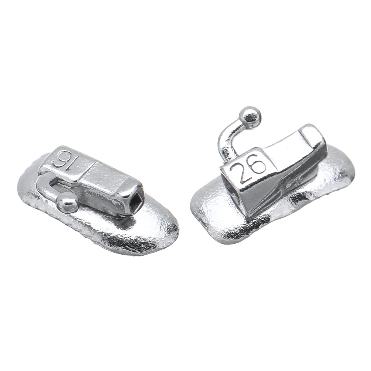 

200Pcs Non-convertible Dental Orthodontic 0.022 1st Molar Buccal Tube Teeth Dental Orthodontic Oral Hygiene Orthodontic Braces
