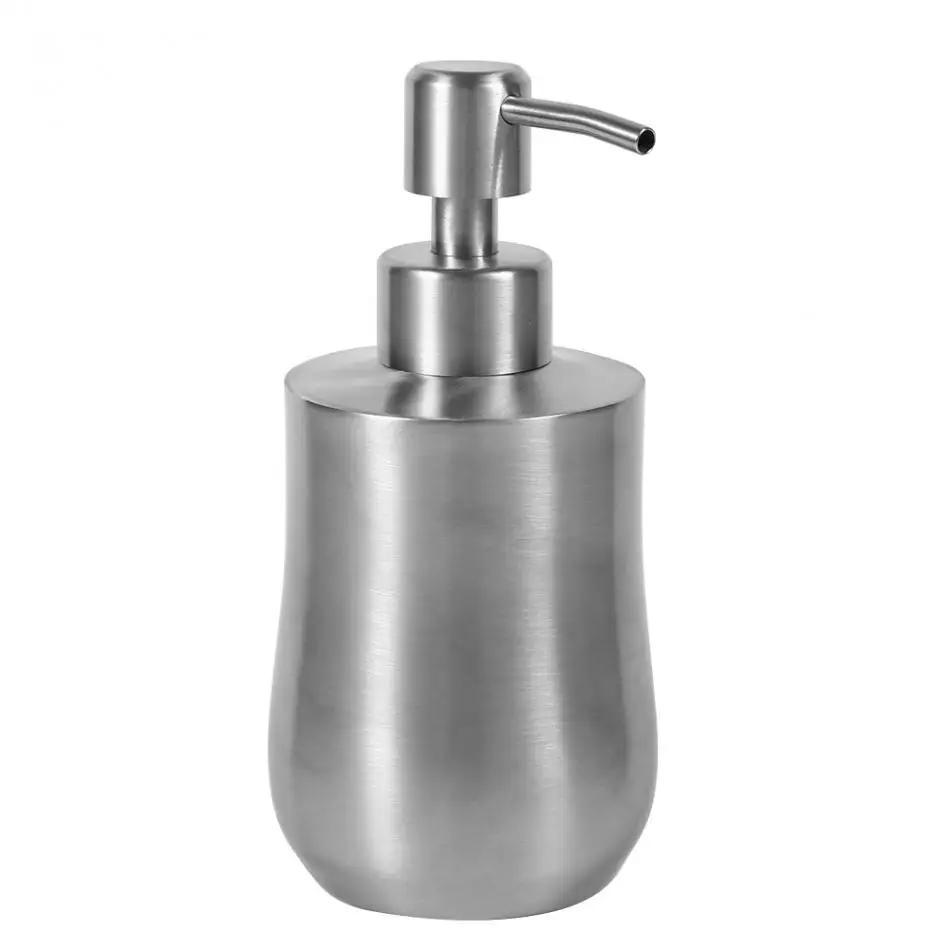 

350ml Cucurbit Shaped Liquid Soap Dispenser Stainless Steel foam soap Lotion Bottle Hand Soap Container for Kitchen Bathroom