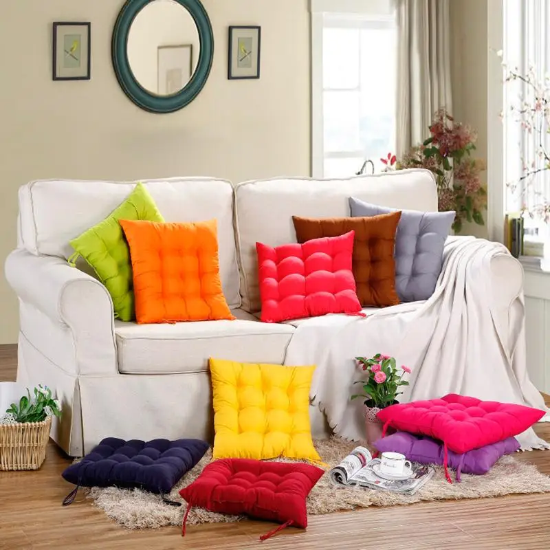 

Comfortable Cotton Seat Cushion Sofa Pillow Buttocks Decor Winter Office Bar Chair Back Seat Cushions Home Office Chair Cushion
