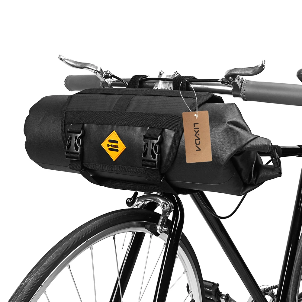 

B-SOUL Bike Front Tube Bag Waterproof Bicycle Handlebar Basket Pack Cycling Front Frame Pannier Bicycle Accessories