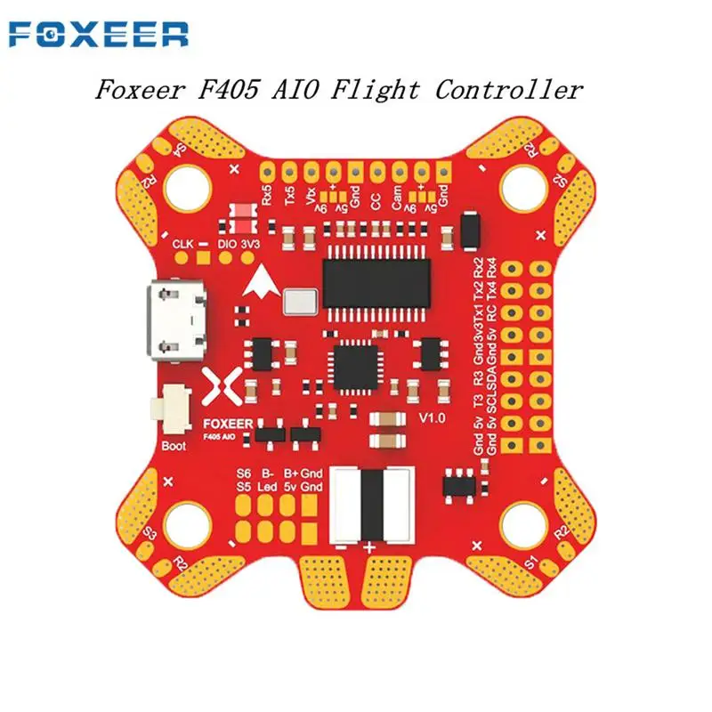 

Foxeer F405 AIO Flight Controller Betaflight OSD F4 Board For FPV Racing Drone Flight Controller For FPV Freestyle Drone