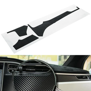 

For Tesla Model X S Dashboard Central Control Armrest Box Sticker Black Decor