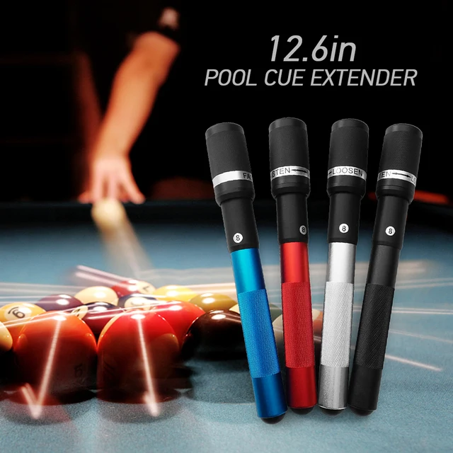 12.6IN Pool Cue Extension Billiard Extender Rotary Fixation Pool Cue