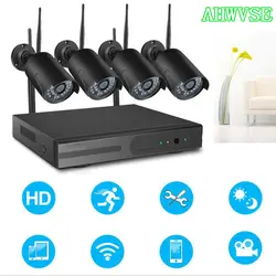 4CH 720 P/960 P/1080 P Беспроводная система видеонаблюдения wifi 4 шт. 1MP 1.3MP 2MP водостойкая ip-камера Открытый комплект безопасности