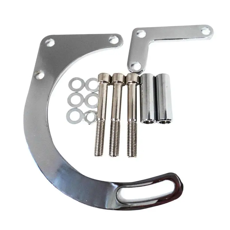 

Chrome Low Mount Alternator Bracket Short Water Pump SWP Drivers Side For SB Chevy FOR Bracket Only Alternation Not Included