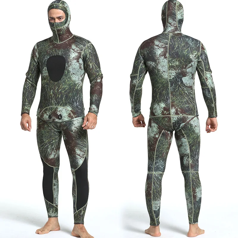 

Diving suit neoprene 3mm men pesca diving spearfishing wetsuit surf snorkel swimsuit Split Suits Combination surf wetsuit