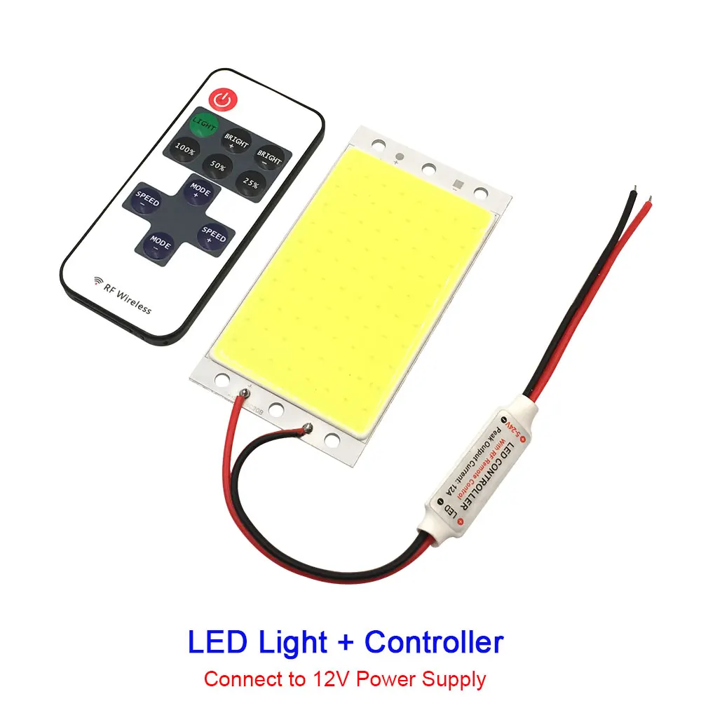 Затемнения светодиодный светильник 12V 110V 220V COB Панель лампа с диммер теплый день