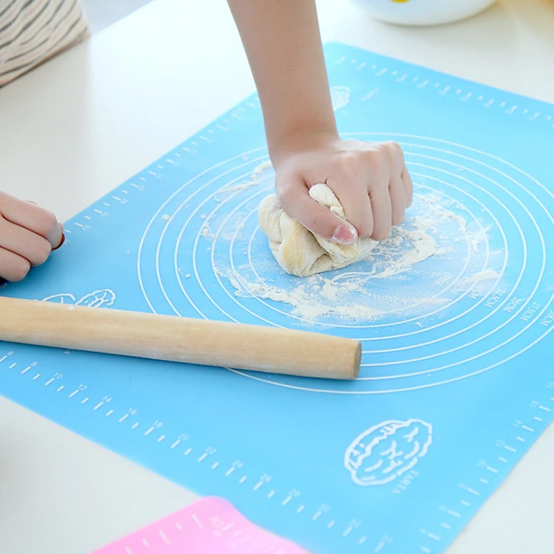 

1pcs Non-Stick Silicone Baking Mats Pad Rolling Dough Cutting Pizza Dough Fondant Cake Pastry Tools
