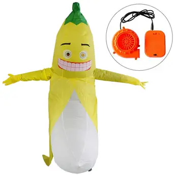 

New Cosplay Inflatable Costume Adult Yellow Banana Style Fancy Dress Party Props Carnaval Costume High Quality Support Wholesale