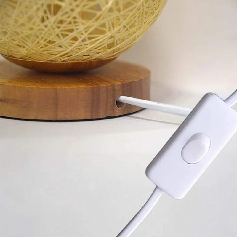 Креативная настольная лампа ручной работы абажур деревянная Лунная USB украшение