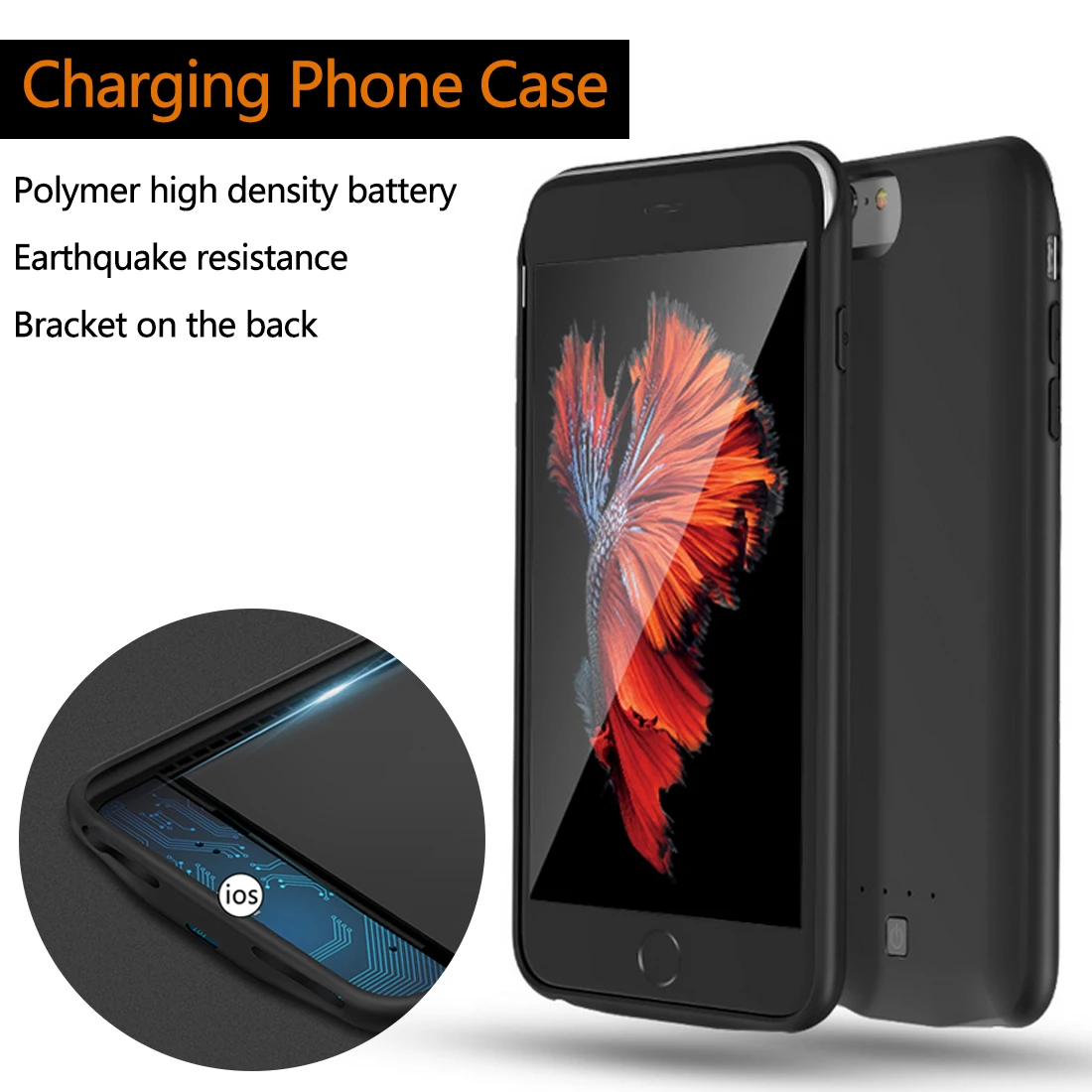 3800mAh Ultra Slim Battery Charger Case For iPhone SE 5SE 5 5S Power Bank Charging Case
