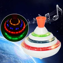 Классический детский вращающийся гироскоп игрушка Push-type Музыка Flash Light Gyro для детей YJS Прямая поставка
