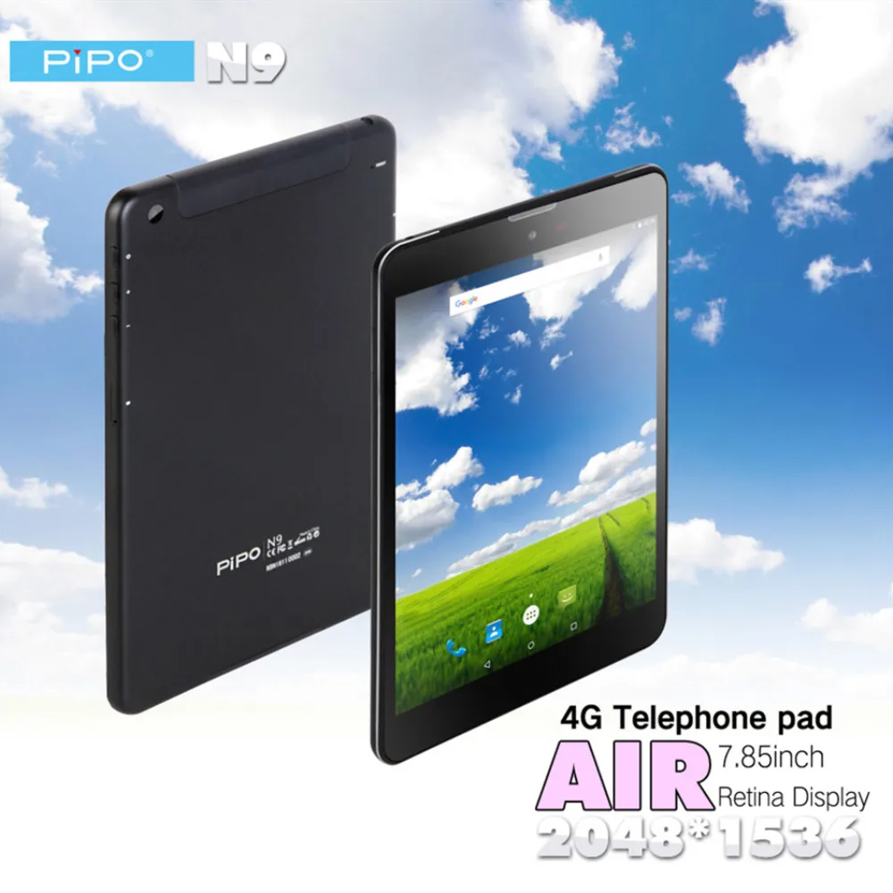 Pipo N9 4G Phablet 7,85 дюймовый Octa Core Android MTK8752 1,7 ГГц Tablet PC 3 GB Оперативная память 32 ГБ Встроенная память двойной камеры 4000 mAh Планшеты