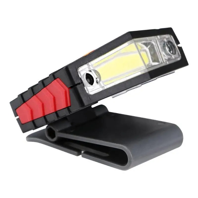 

COB LED Headlamp Clip On Cap Light Flashlight Cycling Hiking Camping Waterproof Hat Head Lamp