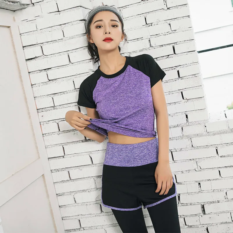 Спортивная рубашка Xxl женский топ для йоги футболка фитнеса Женская неоновая