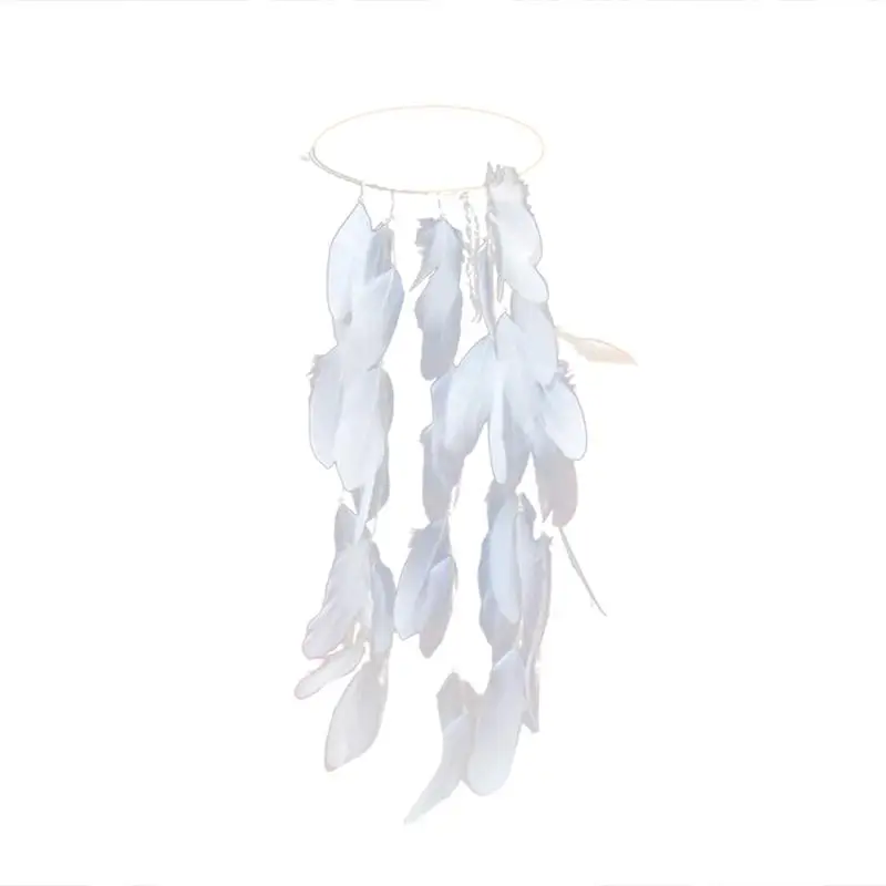 

1pc White Feather Special Fashion Indian Headdress Hair Styling Accessories Bohemia Headwear for Cosplay Wedding Party