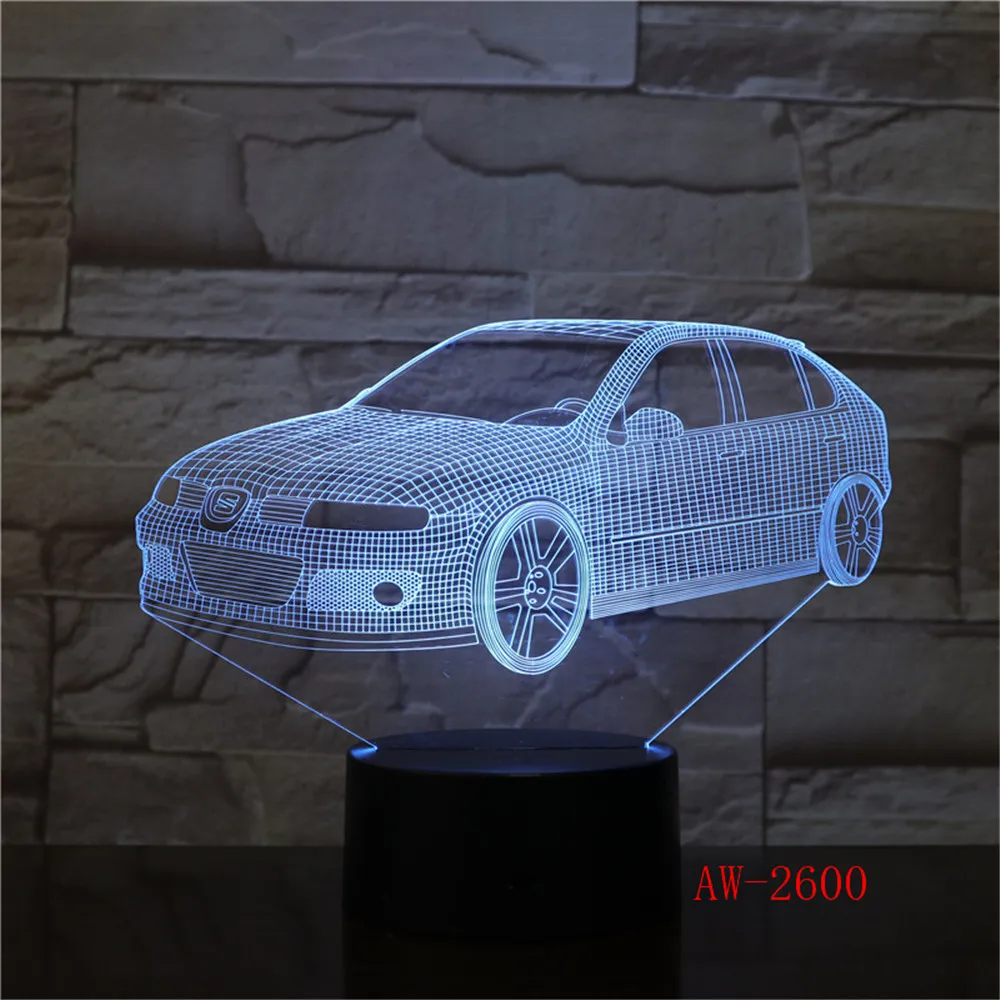 3D Светодиодная настольная лампа в виде жука 7 цветов | Освещение