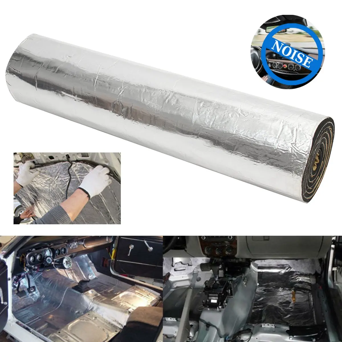 

1M x 8M 5mm Car Audio Sound Deadener Heat Shield Insulation Cotton Noise Proofing Mat Automobiles Accessories Kit Tools