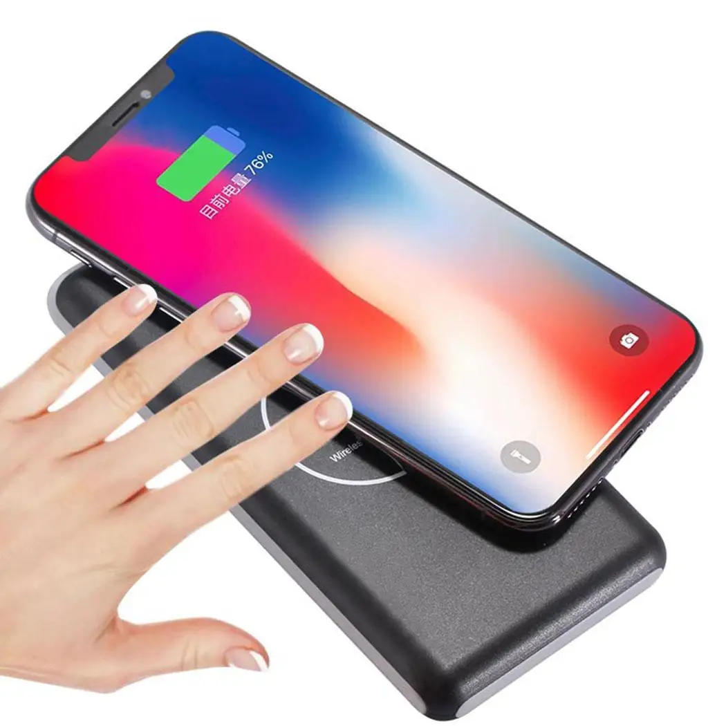 Wireless Power bank 20000mah Portable Charger Powerbank Pawer Bank Power Supply External Lithium battery Poverbank