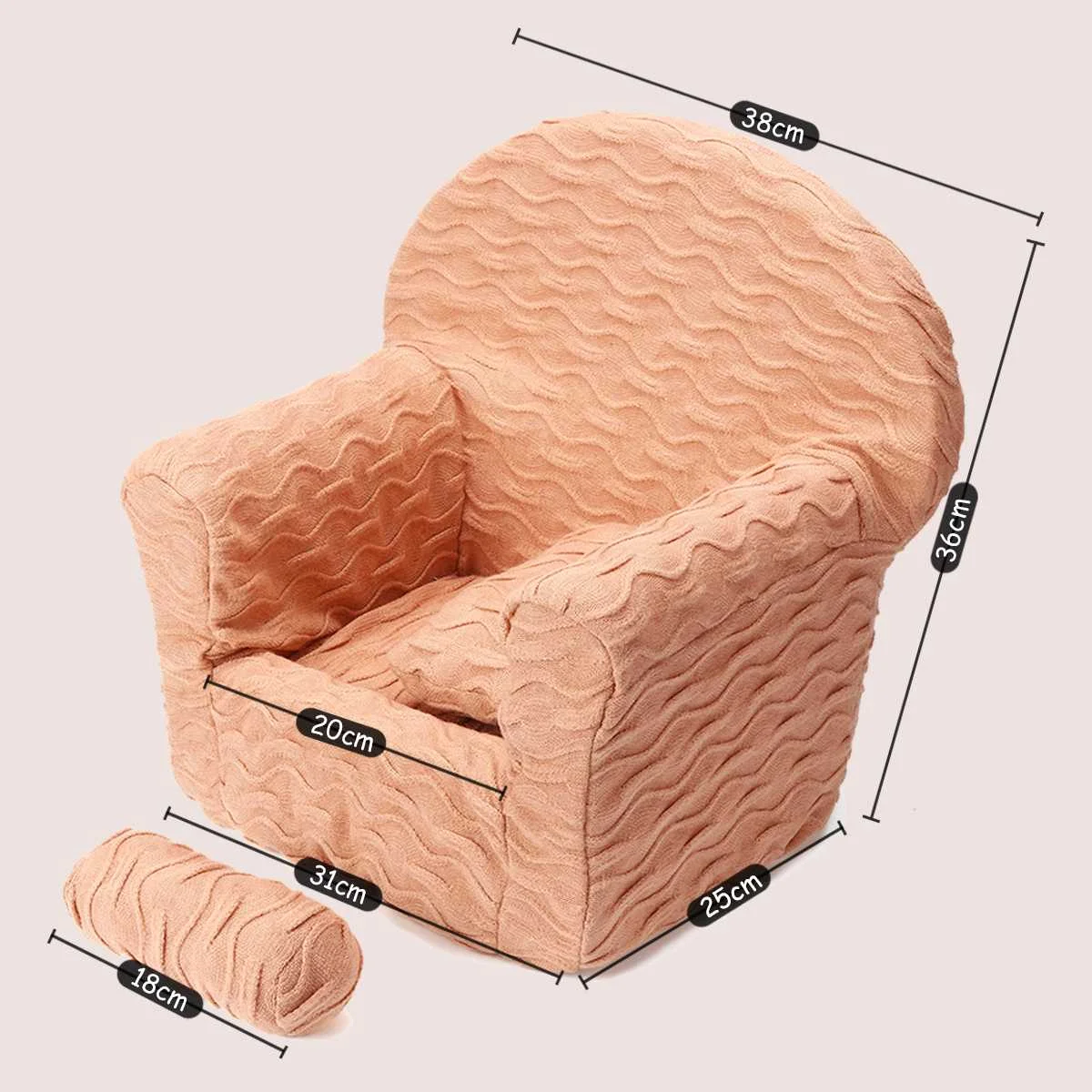 Новорожденный Фотография реквизит ребенок позирует диван сиденья Новорожденный ребенок корзина реквизит для ребенка Фотография с 2 подушками мини-стул сиденье