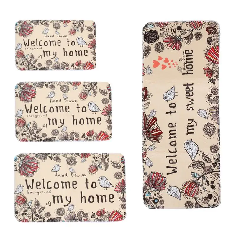 

Hot selling Bathroom product Cartoon printing and dyeing mat bathroom kitchen absorb water non-slip mat
