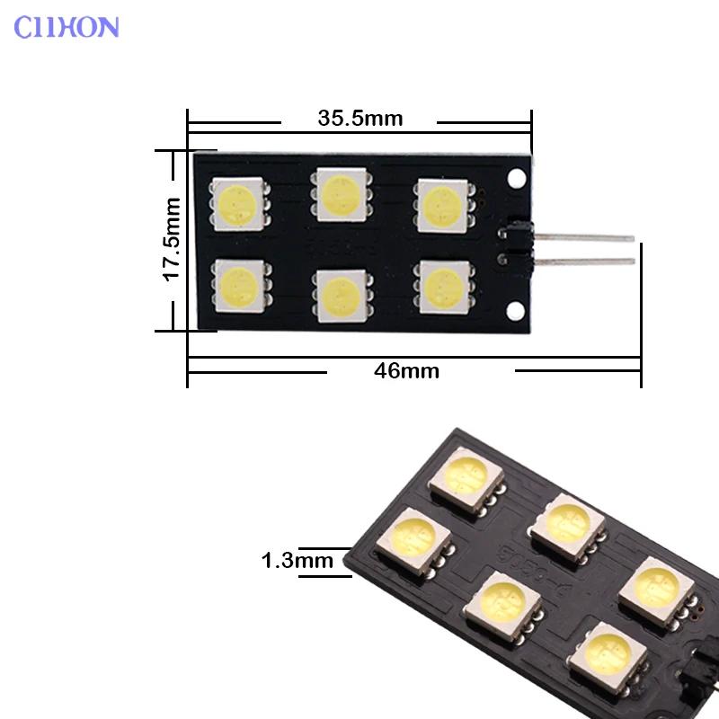 Ciihon 2X 12VDC CANBUS Error Free 6 SMD Автомобильный светодиодный светильник для Audi A4 S4 B8 2008 2015