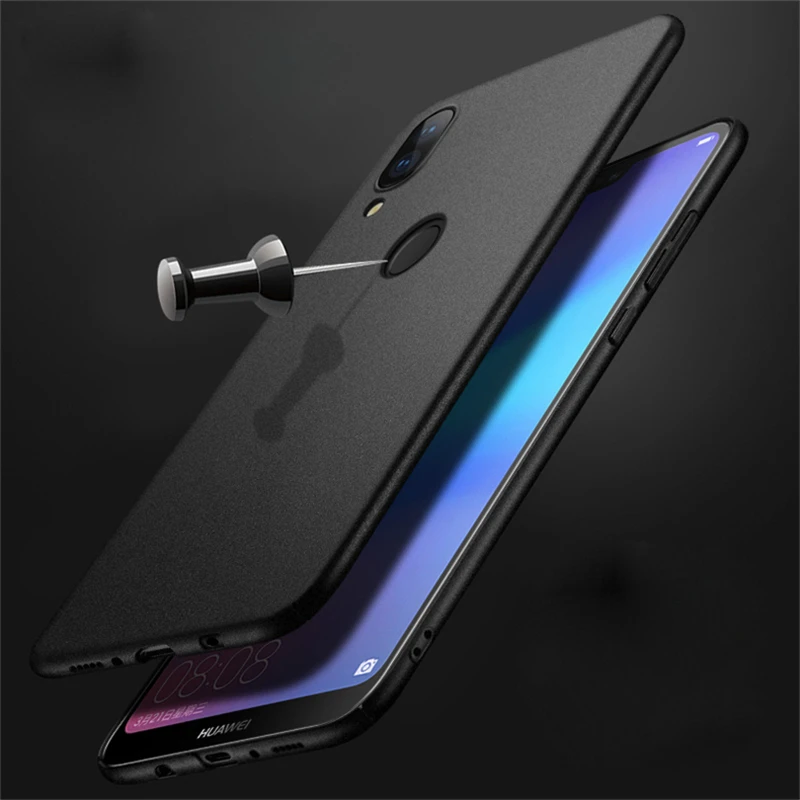 Тонкий жесткий чехол с песчаником для Huawei P Smart Plus P10 P20 Lite Pro P8 P9 Mini 2016 2017 защитный