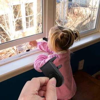 

Child Security Thick Iron Stopper Sliding Door Window Lock