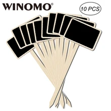 WINOMO 10 шт. Прочный Мини Деревянный доске креативная рабочая доска знаки садовые цветы и растения метки украшения для дома WINOMO 10 шт. Прочный Мини Деревянный доске креативная рабочая доска знаки садовые цветы и растения метки украшения для дома