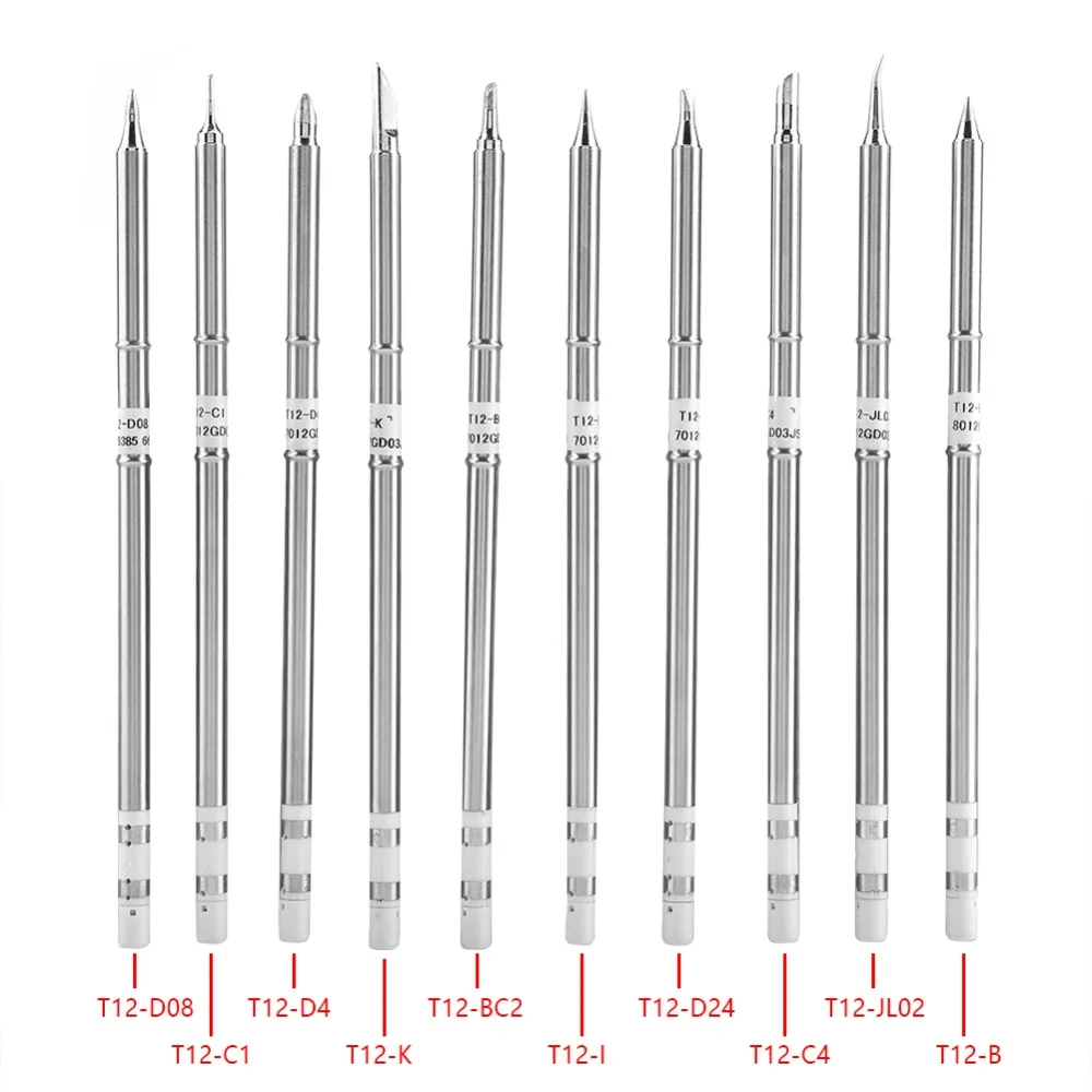 

T12 Series Soldering Iron Tips for FX-951 T12 Soldering Rework Station Solder Tips