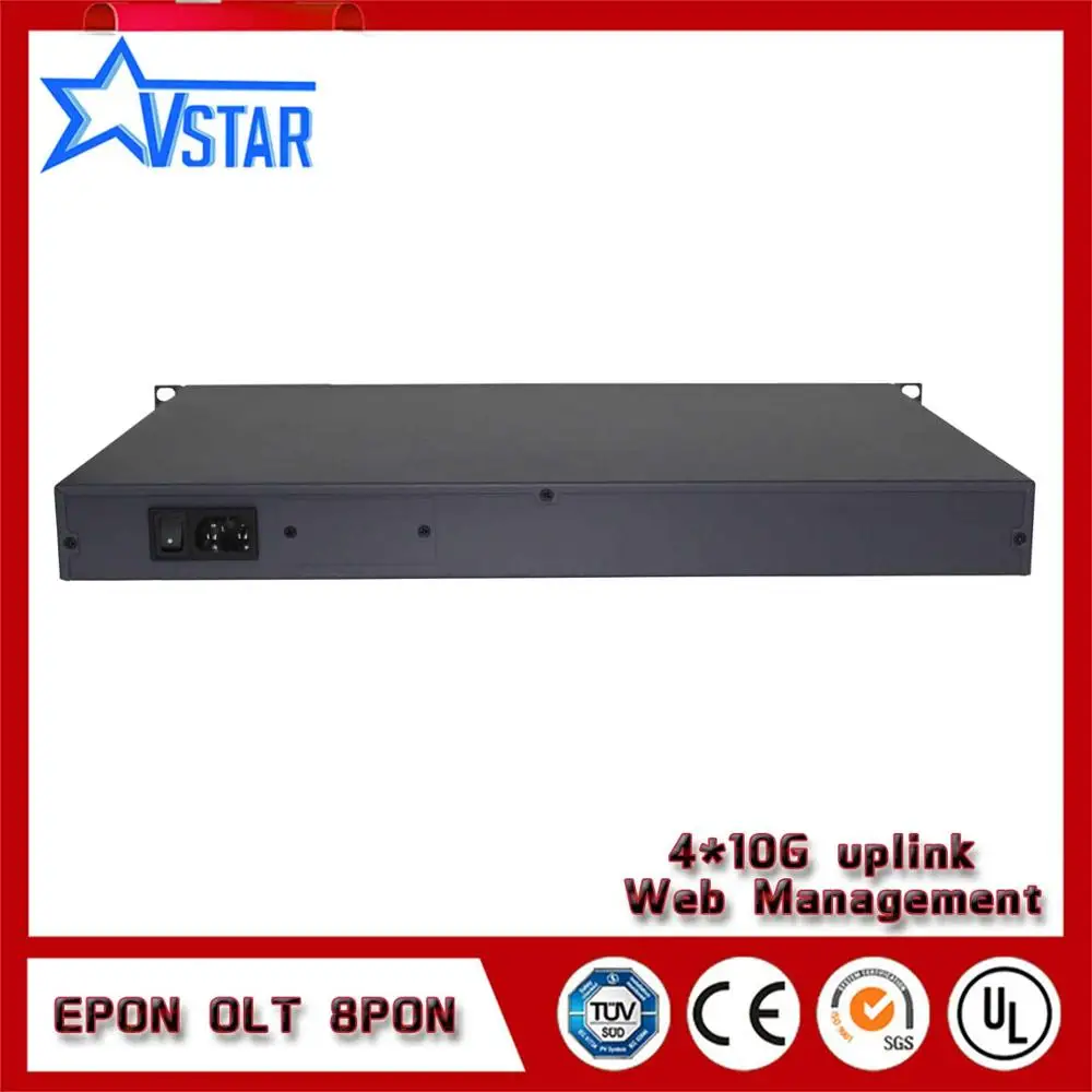 Высокое качество 8 PON порт 1U 19 дюймов EPON OLT